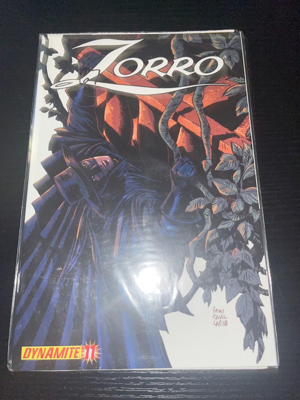 2009 Dynamite Entertainment comic book, specifically Zorro #11.